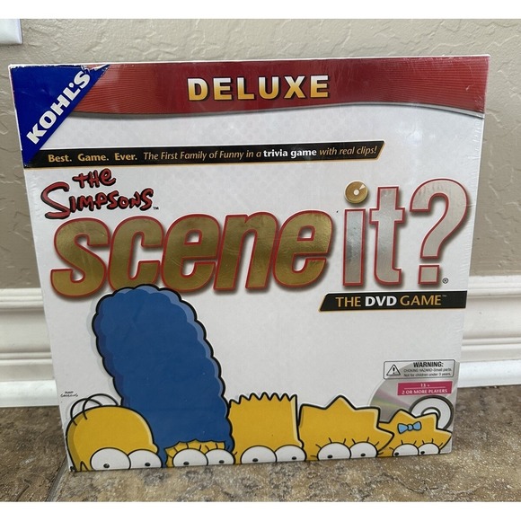 ScreenLife Other - The Simpsons Scene It ? DVD Board Trivia Game 100% Complete 2009 Deluxe